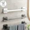 No-Drill Bathroom Towel Holder & Slipper Rack