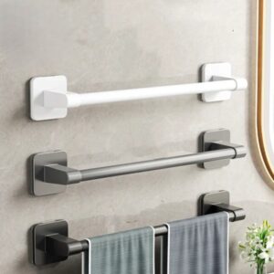 No-Drill Bathroom Towel Holder & Slipper Rack