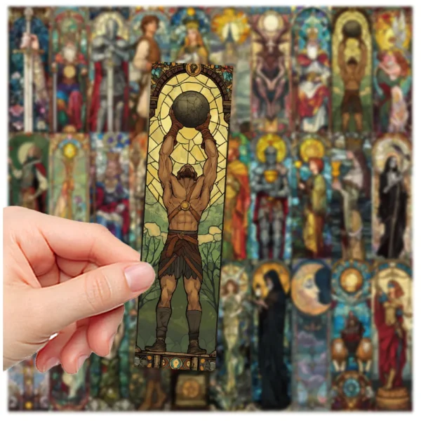 30Pcs Stained Glass Tarot Bookmarks - Image 4