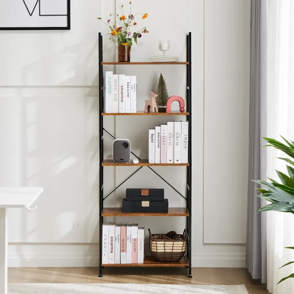 5-Tier Modern Bookshelf
