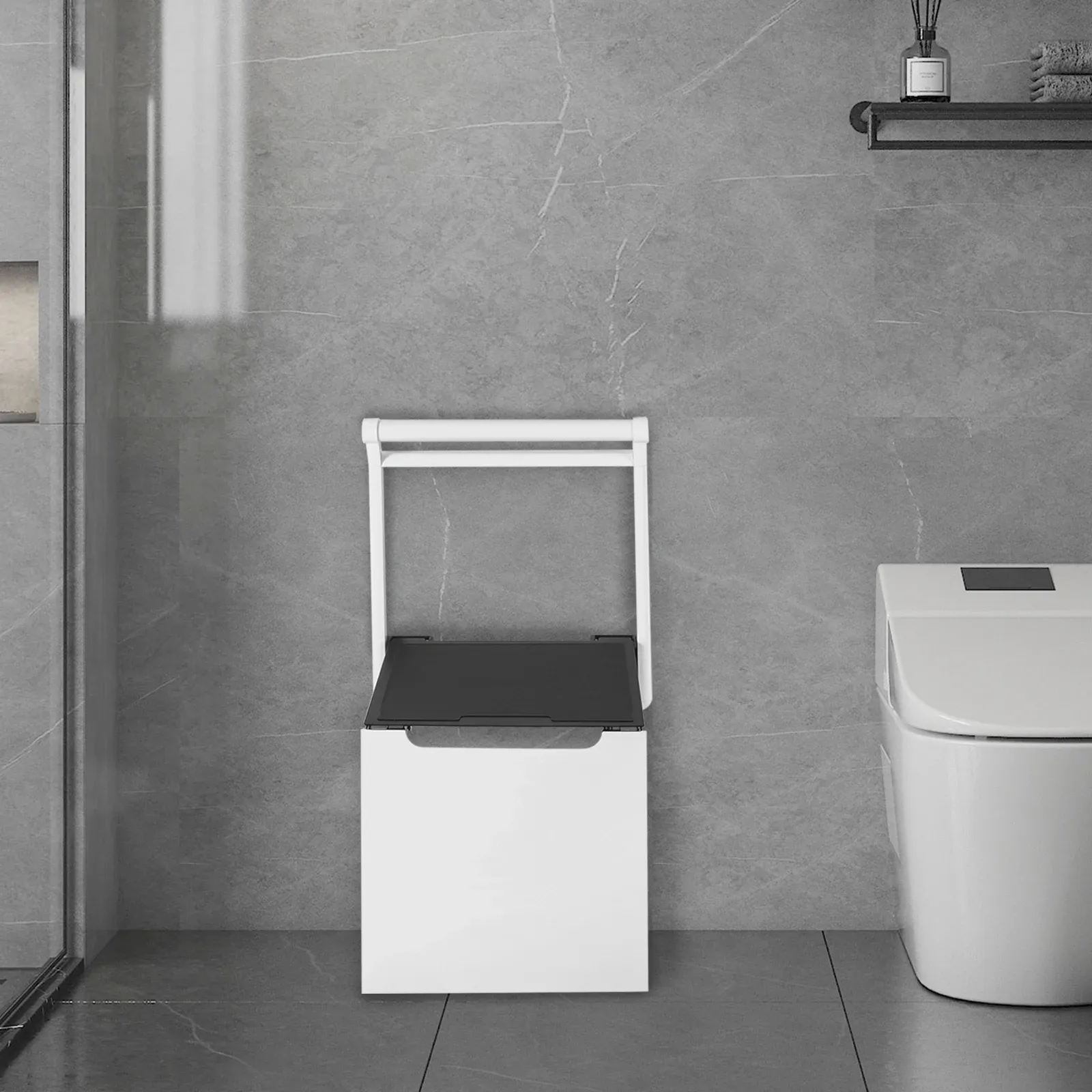 Modern Wall-Mounted Folding Shower Seat