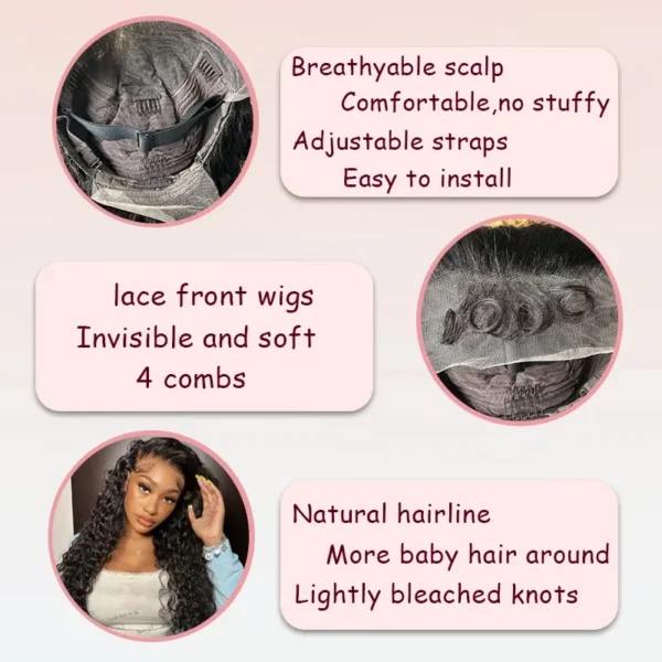 Deep Curly Human Hair Wigs - Image 3