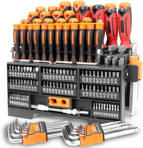 146-Piece Professional Magnetic Screwdriver & DIY Tool Set | Premium Cr-V Steel for Home & Garage