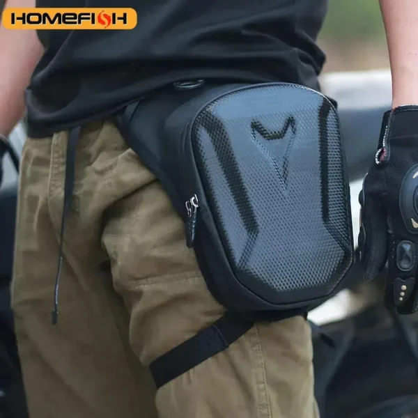 Waterproof Motorcycle Leg Bag | Hard Shell Rider Waist Pack & Crossbody Bag