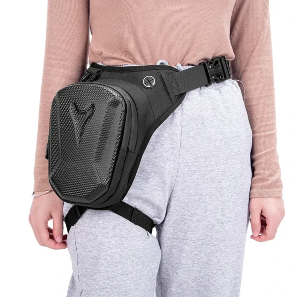 Waterproof Motorcycle Leg Bag | Hard Shell Rider Waist Pack & Crossbody Bag - Image 6