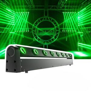 8x12W RGBW 4-in-1 LED Beam Moving Head Bar Light | Professional DMX Stage Effect Fixture