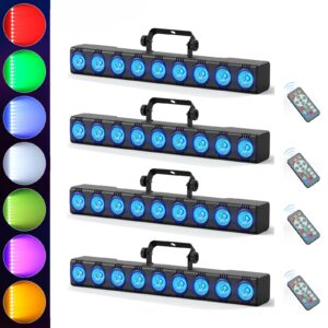 36W RGBW 4-in-1 LED Wall Wash Light Bar | DMX, Sound Active Stage Lighting for DJ, Disco & Theater